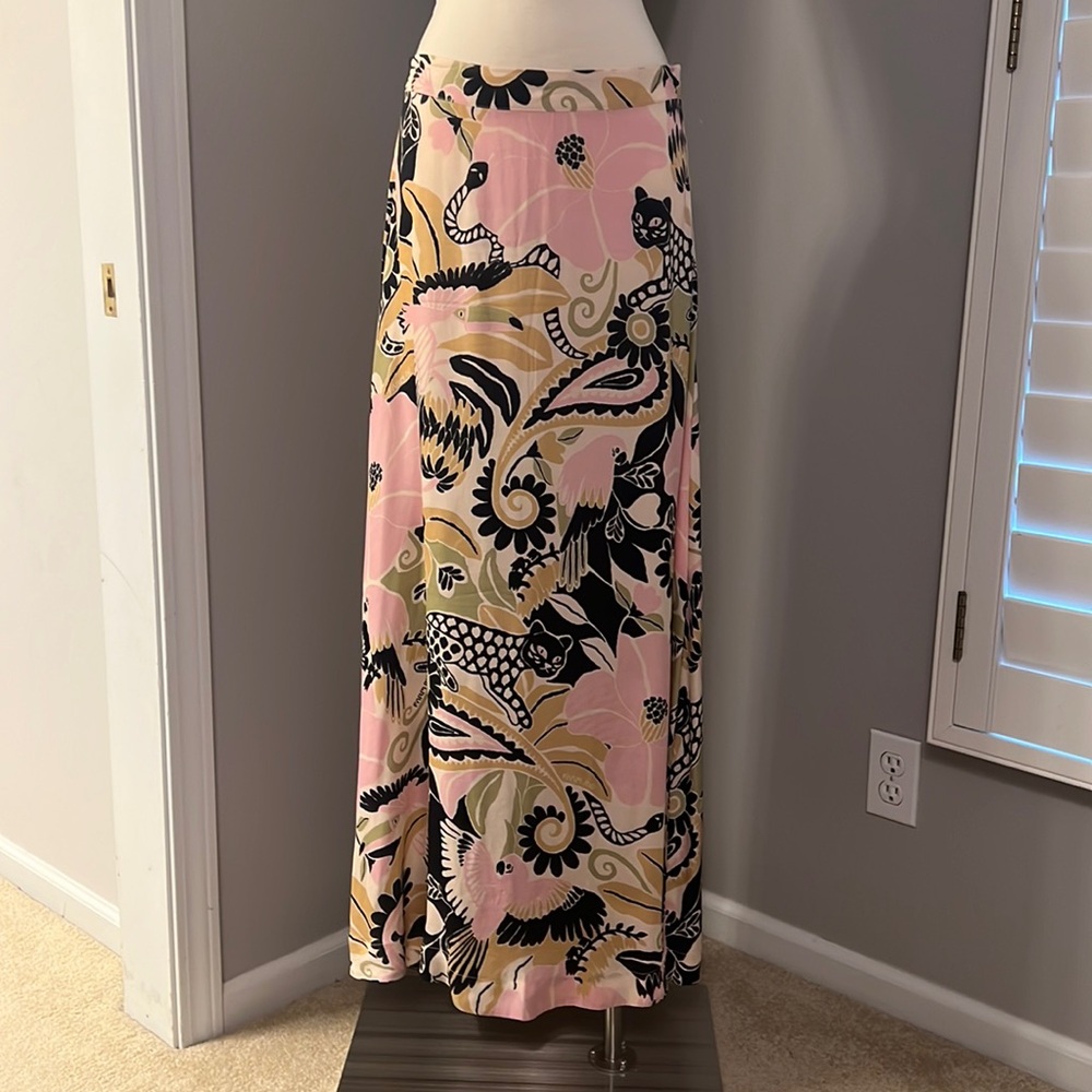 Farm rio Vintage Forest Sand Maxi Skirt size medium